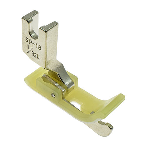 Presser Foot, Plastic Sole with Left 1/32" (1.0mm) Guide # SP18L-1/32