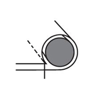 22195 (A291D) | Grooved Inner Foot for Hemming with Cord Insertion, Needle on the Left DURKOPP 291