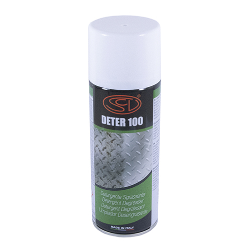 DETER 100 | Spray Limpiador Universal ideal para Máquinas de Bordar, Máquinas de Coser y Amoladoras 400ml (Hecho en Italia)