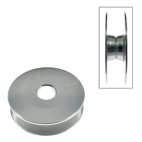 Aluminum Bobbin - 25x7.6x5.96mm BROTHER # 146025-0-01 (RUNNING)