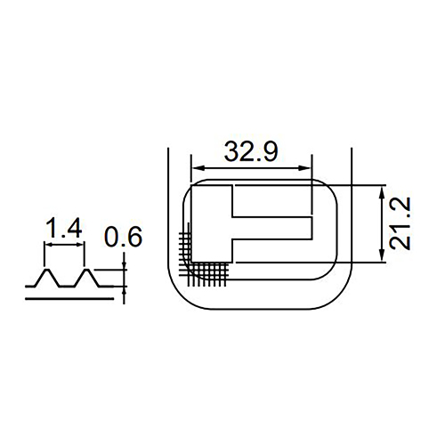 Placa de Transporte 25,4 mm (1") BROTHER # SA3614-001 (Original)