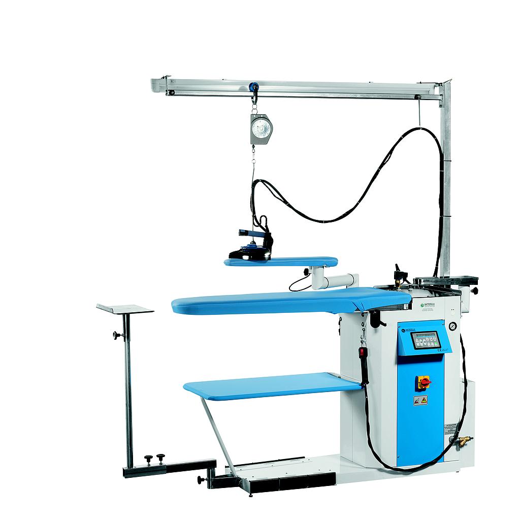 Andromeda MAX VAP - Mesa de Planchado 130x50cm Aspirante, Calentada, Vaporizante y Soplante con Plancha y Caldera (Battistella)