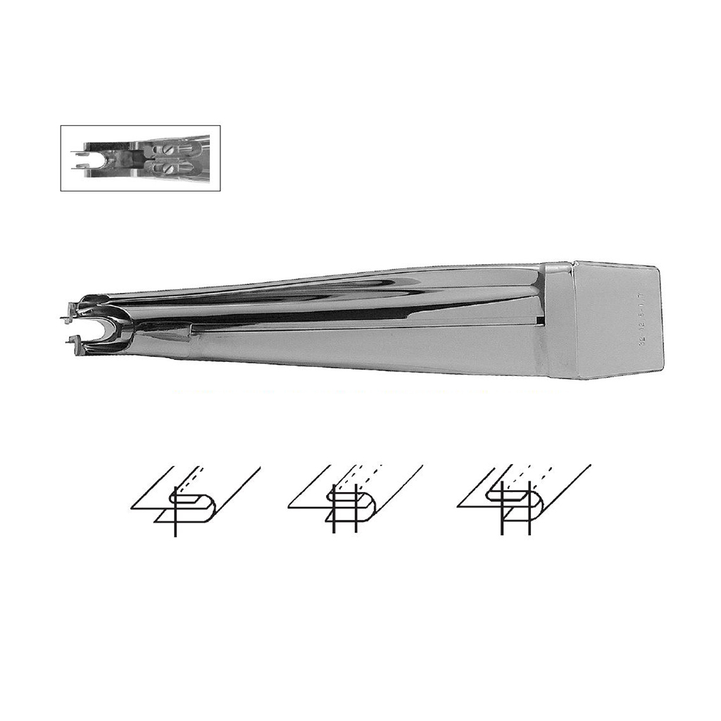 25151 (F342) | Double Upturn Split Tube Folder with Adjusting Tongue- Made in Italy