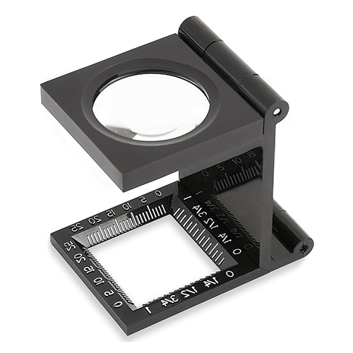 30mm Folding Loupe Magnifiers (10x) for Stitch Counting