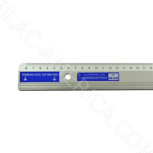 50cm Aluminum Millimeter Ruler with Rubber Base
