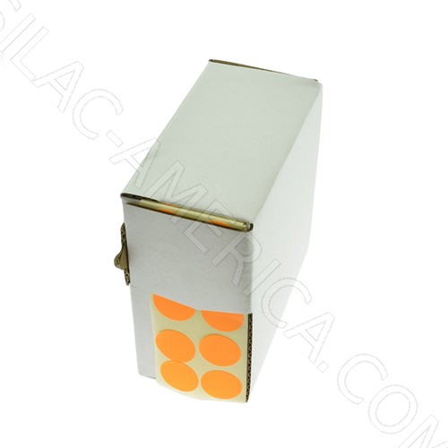 Defect Identification Sticker Ø 1,5 cm - FLUORESCENT ORANGE (3000 Pcs)
