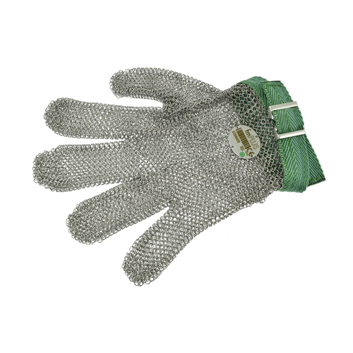 Reversible Metal Mesh Cut-Resistant Glove - Size No.0 = XS (Green)