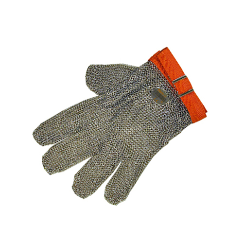 Reversible Metal Mesh Cut-Resistant Glove - Size No.4 = XL (Orange)