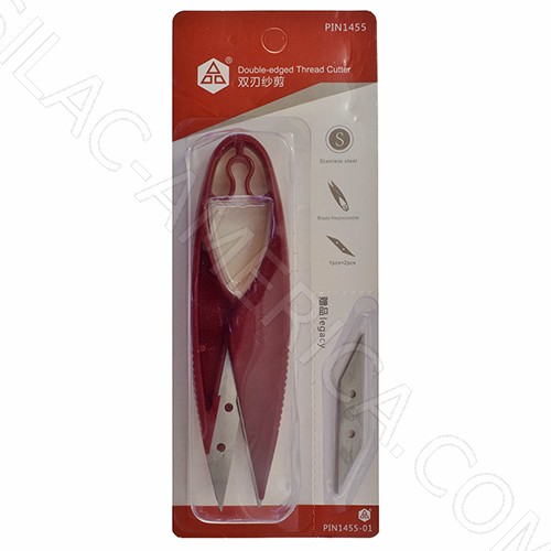 PIN-1455 | Double-edged Thread Cutter with Replacement Blade (10 cm)