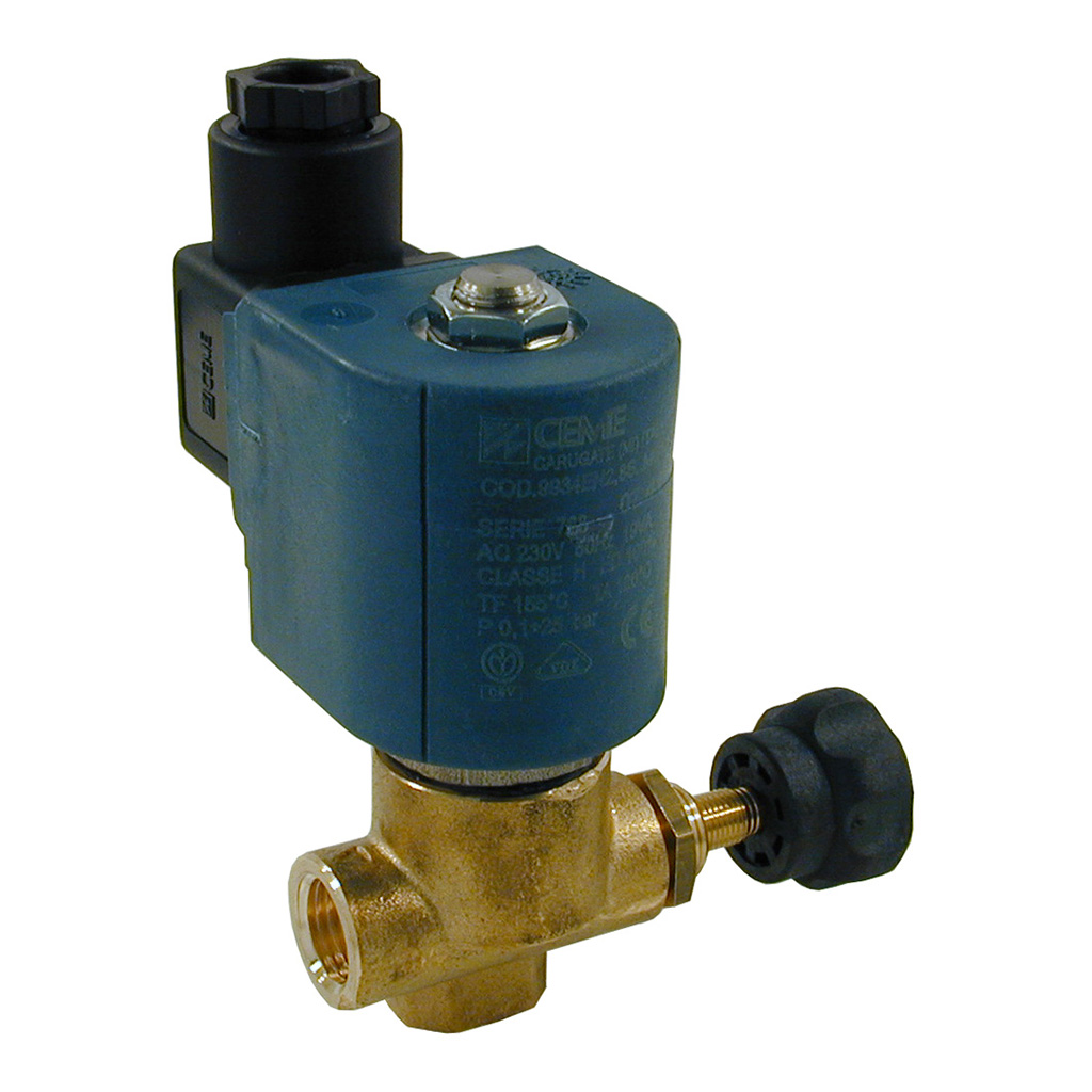 9934 | Solenoid Valve 1/4" assembly 110 Volt, CEME Series 99