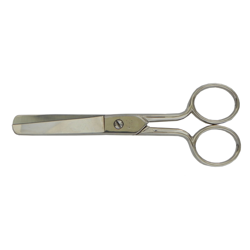 Nickel-Plated Scissors with Rounded Tip 12.7cm (5") - Made in Italy (FENNEK)