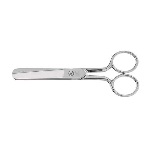 Nickel-Plated Scissors with Rounded Tip 15.2cm (6") - Made in Italy (FENNEK)