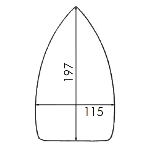 Reinforced PTFE Soleplate for Iron Comel 721, STAR, CIEFFE (Small)