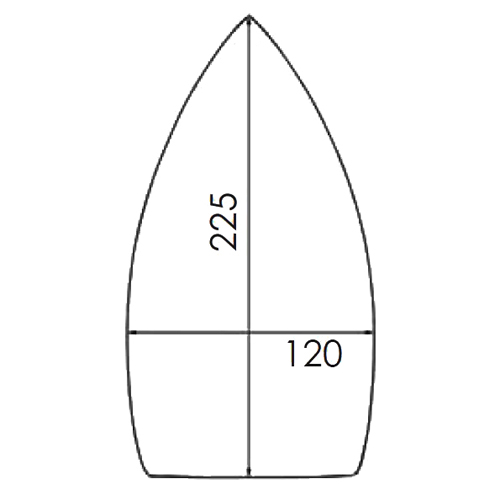 Reinforced PTFE Soleplate for Iron STIROVAP 170, VERONESI (Big)