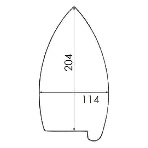 Suela de PTFE Reforzada para Plancha TREVIL F02, F07, F020