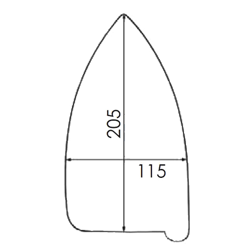 Reinforced PTFE Soleplate for Iron VEIT 2128, MACPI 028