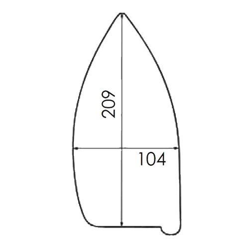 Reinforced PTFE Soleplate for Iron VEIT HD2000; HD2002