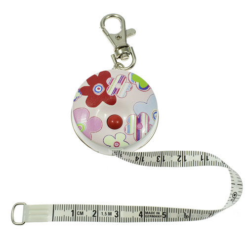 Roller Tape Measure cm/inch, 8mm x 150cm (60") PICCO DECOR PASTEL