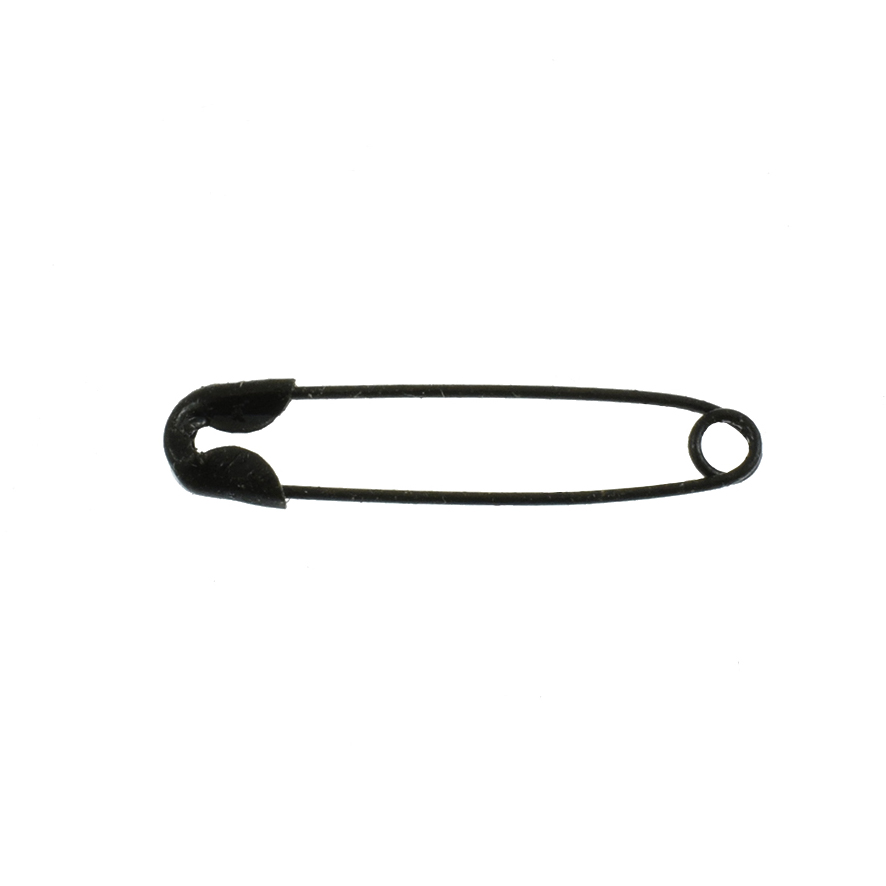 Safety Pins - 18mm - Black - Nickel-Free (2000 pcs)