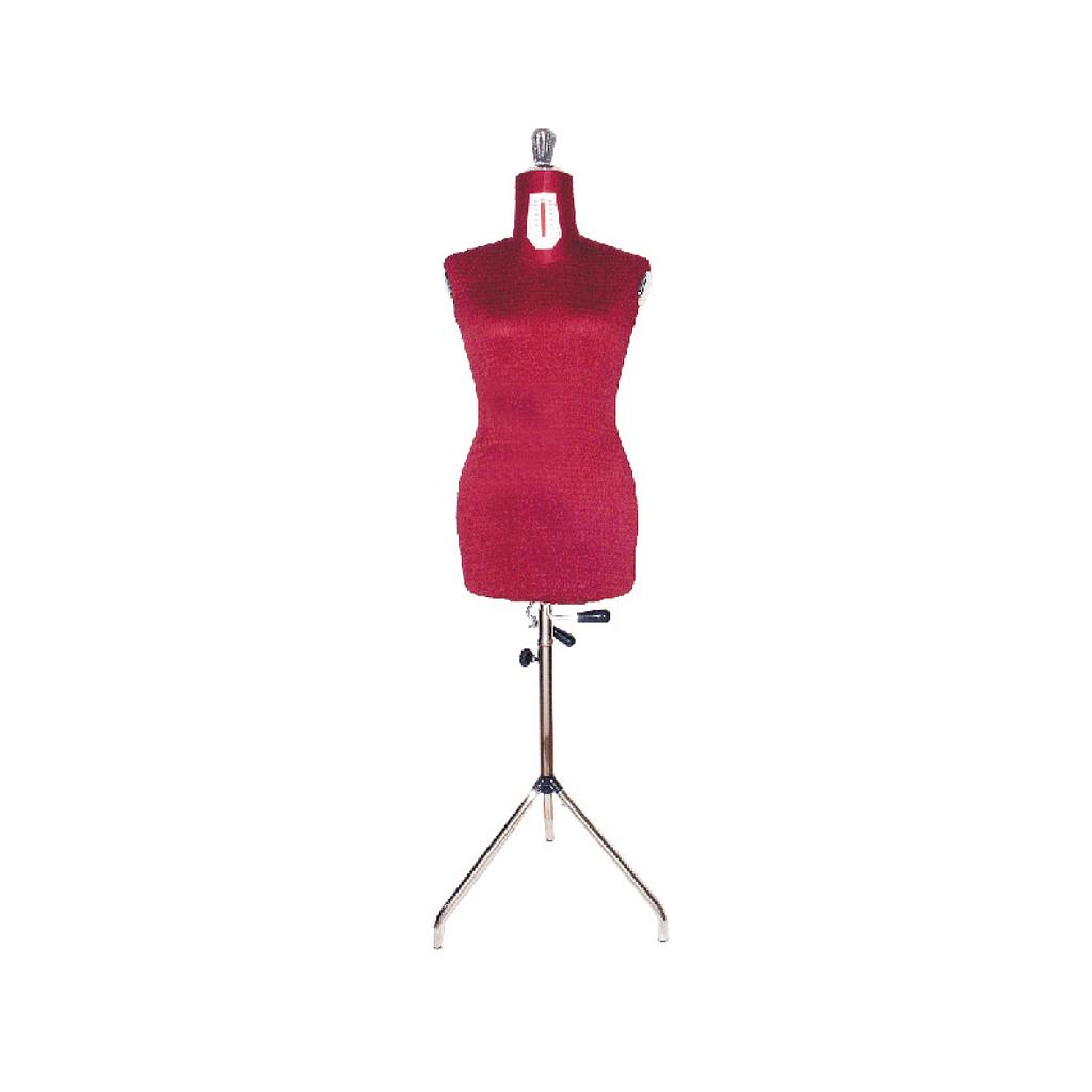 Adjustable Dummies with Tripod - Woman - Sizes: 46 to 58  - RED - Made In Italy