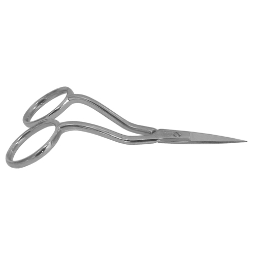 Embroidery Scissors 10cm (4"), Bent Handles - Made in Italy (FENNEK)