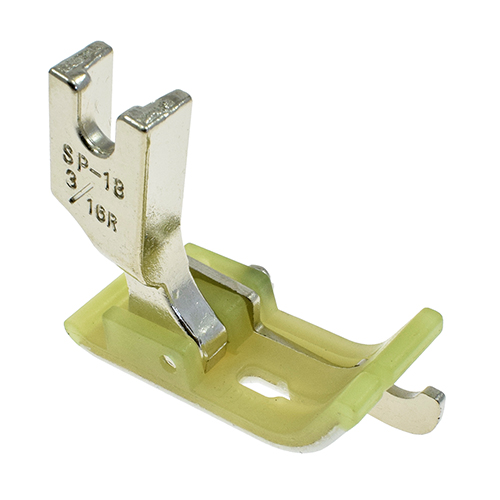 Presser Foot, Plastic Sole with Right 3/16" (5.0mm) Guide # SP18-3/16