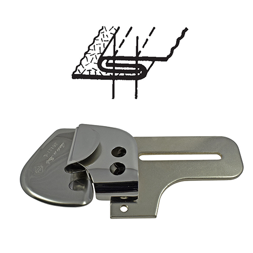 F1135 | Lap Seam Folder - Needle Gauge: 6.4mm (1/4") - Light Materials - 2 or 3 Needle Flat Bed Machines (Made in Italy)