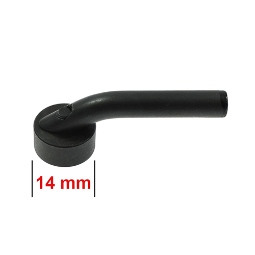 Guía de Vástago Corto con Rodillo Ø 14 mm para Guía de Borde Micrométrica NS/130 # Sp/066 (Made in Italy)
