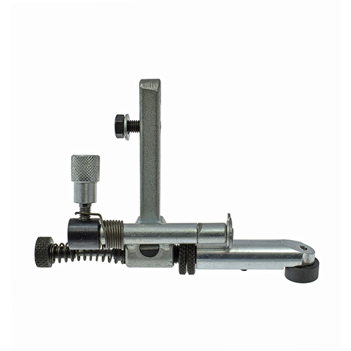 Adjustable 2-Position Guide - Long Arm - with 14 mm Roller, Suitable for NS/128 and NS/130 Guides - Reverse (Left) DURKOPP, PFAFF # 6765/07 (Made in Italy)