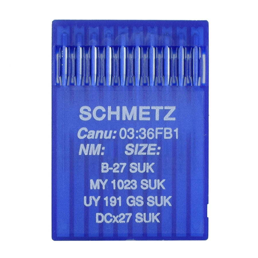 B-27 SUK Sewing Needles Schmetz MY 1023 SUK - UY 191 GS SUK - DCx27 SUK | CANU 03:36FB 1