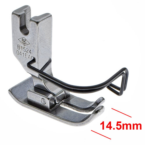 [13557] Needle-Feed Presser Foot, 14.5 mm Width, with Fnger Guard JUKI # B1524-041-EA0 (EB0) (YS)