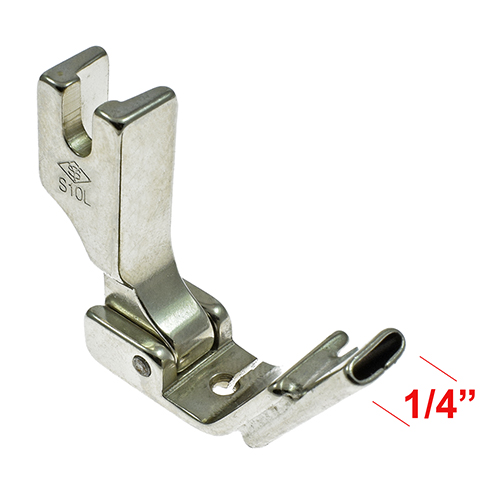 [16667/3] Hinged Presser Foot with 6.4mm (1/4") Left Tubular Guide # S10L-1/4 (P3316L1/4) (YS)