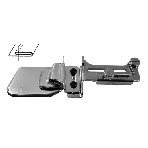 [25010/100L] 25010 L (F72 PI L) | Double Upturn Hemmer (Light Material) with Swing Guide - Made in Italy