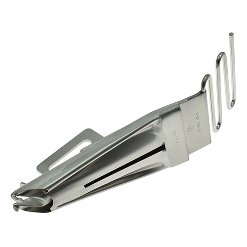 [25183/20-4] 25183 (F34002) | Double Fold Binder – 115° Angle for Walking Foot Machines (Made in Italy)