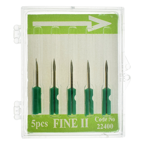 [B1030/1] Needle for MKII and MKIII,  Fine Fabric - Box 5pcs (plastic base) 25,7mm  Ø 1,4mm # 08944 (AVERY DENNISON)