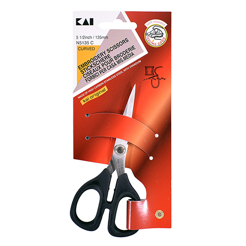 [C45/5C] N5135C KAI | Tijeras de Bordado 135 mm (5,1/2"), Hojas Curvas