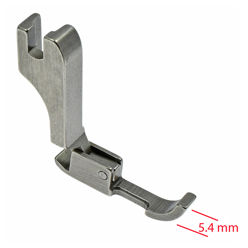 [1641] Needle-Feed Right Zipper Foot 5.4mm NECCHI 831, 901 # 955290-5-00 (NH36LN-1) (YS)