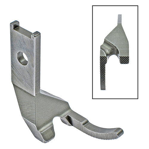 [15479/7] Outer Piping Presser Foot 7mm, Needle on the Left, for Corded Hemming NECCHI, PFAFF (Made in Italy)