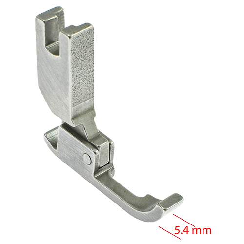 [1684] Needle Feed Zipper Foot 5.4mm, Needle on the Right PFAFF 461, DURKOPP 272 # P36N-NF (0272 006854) (Made in Italy)
