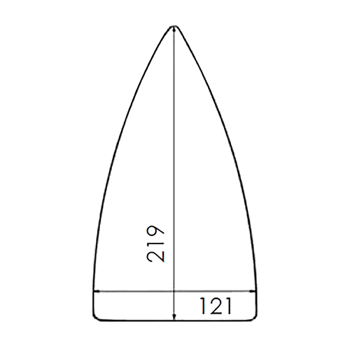 [B287/42] Reinforced PTFE Soleplate for Iron POLTI (New Type)