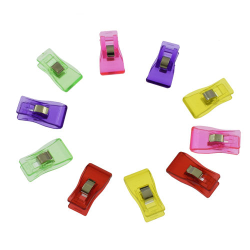 [19076] Crafting Clips - Assorted Green, Pink, Purple, Red, Yellow (10 pcs)