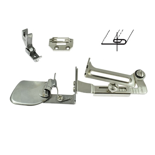 [25020/1,6] 25020 - A70 (S70) | Double Upturn Spring Hemmer