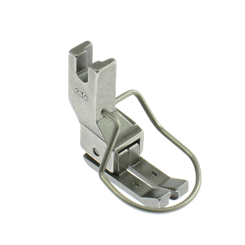 [10989/2] 1/32" Narrow Double Compensating Presser Foot with Finger Guard # CDN-00 (Made in Italy)