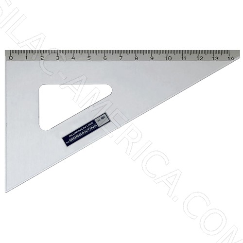 [B110/25] 26cm Aluminum Set Square - 60 Degrees