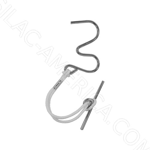 [B36] Pattern Hook with Cord (Made in Italy)