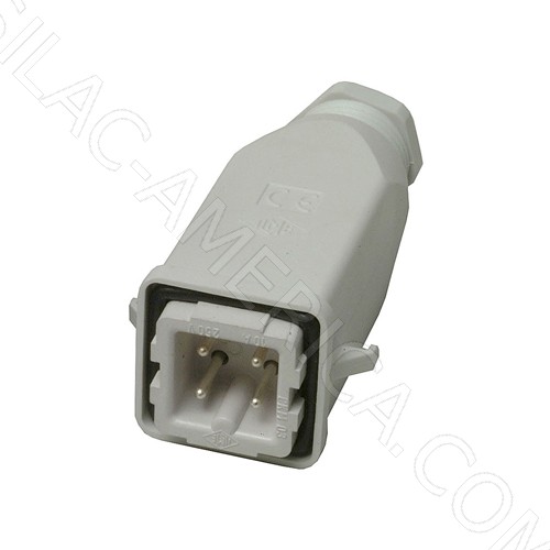 [D87] 4-Pins ILME Plug for Iron, 10A (Male)