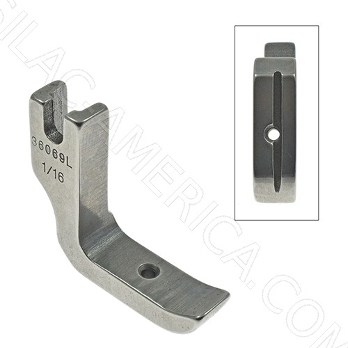 Piping Foot Left Grooved 1/16" # 36069L (P69L)