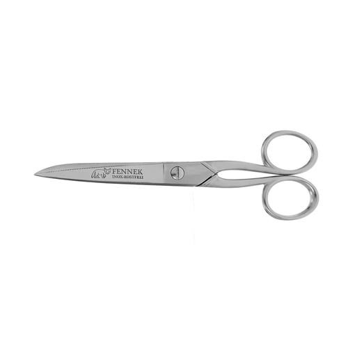 [C77/6] Stainless Steel Sewing Scissors 15.2cm (6") - Made in Italy (FENNEK)