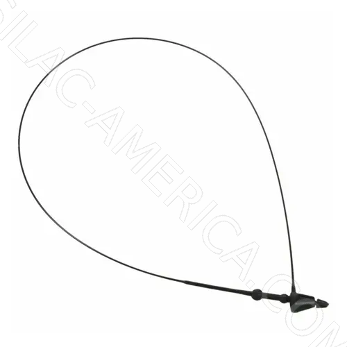 [B56/9NERO] 9" (229mm) Black Snap Lock Pin Security Loop (1,000 Pcs)