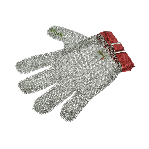 [153/2] Reversible Metal Mesh Cut-Resistant Glove - Size No.2 = M (Red)